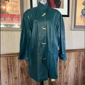 Vintage Jacqueline Ferrar leather coat size Medium